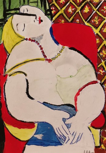 Quadro picasso donna che dorme - picasso,