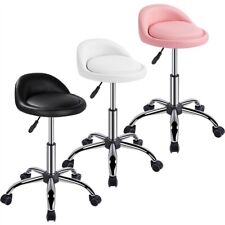 Sgabello con Ruote Girevole Parruchiere Estetista Altezza Regolabile Toeletta