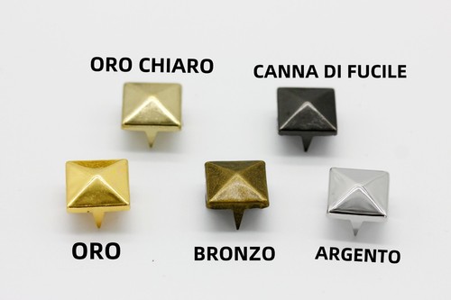 Borchie piramide alette 12mm - piramide,