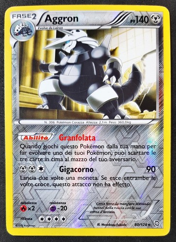 Aggron 124 rara reverse - rara,