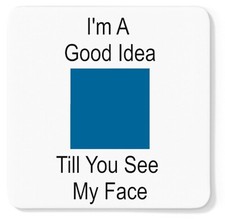 Insegna blu quadrata sci snowboard pista sottobicchiere con angoli arrotondati 4" x 4"