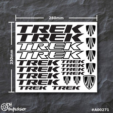 Set adesivi Trek nero | set