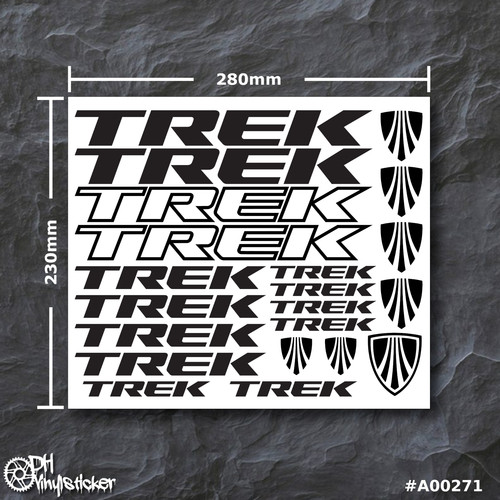 Set adesivi trek nero - set,