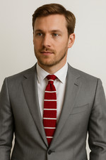 Uomo Maglia Cravatta Skinny