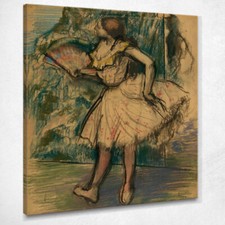 Ballerina Con Un Ventaglio Edgar Degas, edg139 quadro stampato su tela