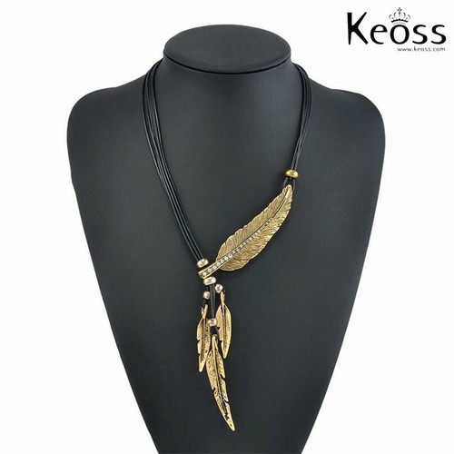 Collana donna piuma - da,