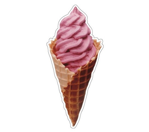 Cono cialda gelato morbido - gelato,