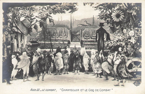 Illustree chantecler acte - cp,