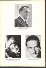 Programme Colon Theatre Opera G V Aghi S Menkes 1940