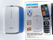 BRONDI CONTENDER - TELEFONO CELLULARE OTTIMO PER DUAL SIM DISPLAY 3" BIANCO