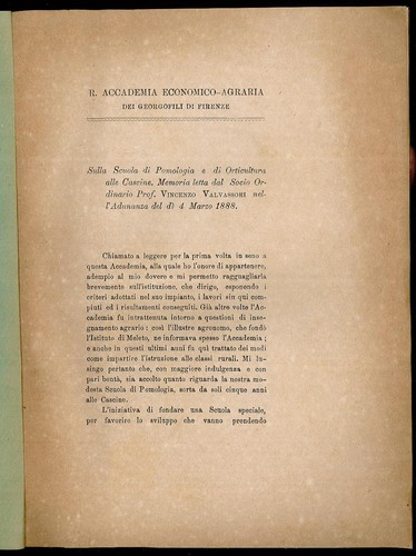 Sulla scuola pomologia di - di, e