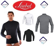 LUPETTO UOMO LIABEL MANICA LUNGA CALDO COTONE 100% 2828/163 MAGLIA SHIRT INVERNO