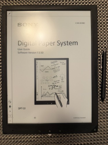 Sony dpt digital paper - sony,
