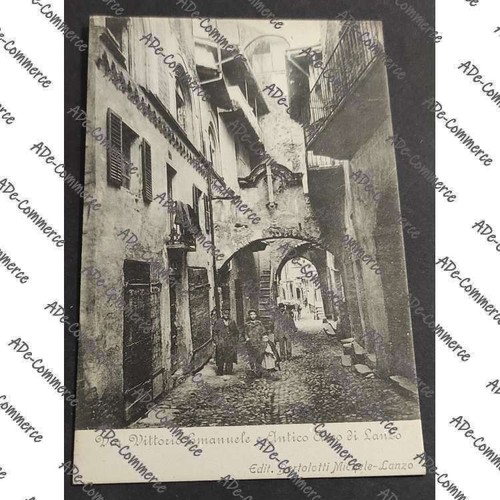 Cartolina lanzo torinese via - cartolina,