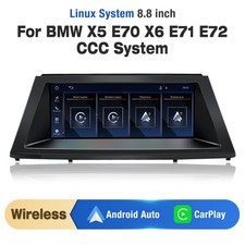 CarPlay Linux IPS autoradio GPS navigatore retrofit auto per BMW X5 E70 X6 E71 CCC
