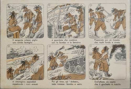 Cartolina postale satirica ww2 - cartolina,