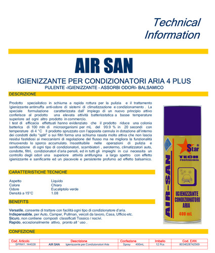 Spray air san igienizzante - san,