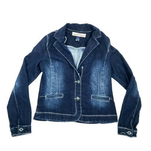 Giacca denim donna ametista