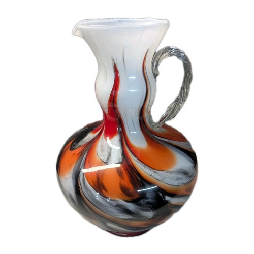 Vaso brocca vetro artistico