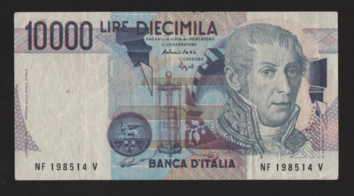 10000 lire volta falso epoca - lire,