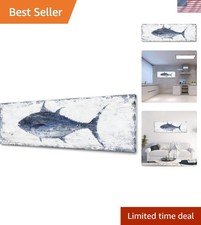 Quadro Pesce Tonno Blu e