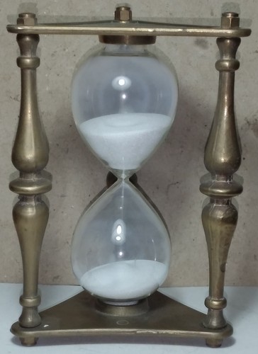 Vecchia clessidra ottone - vecchia,