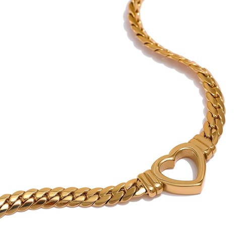 Collana cuore catena - , maglia