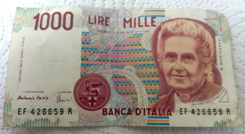 Banconota mille 1000 - mille, lire