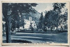 Cartolina Sora cattedrale giardini pubblici Frosinone paesaggistica T17