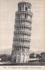 vecchia cartolina Pisa "Campenille della Cattedrale o Torre Pendente"2708" formato piccolo