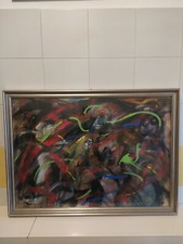 Quadro Acrilico Su Tela 70x50 Cm Del Pittore Bergamasco Valerio Iannilli