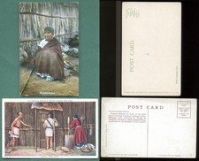 INDIANI NATIVI AMERICANI-2 RARO VECCHIO Pz. Originale 1900c