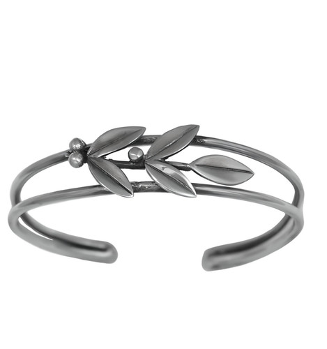 Bracciale foglie ulivo - di,
