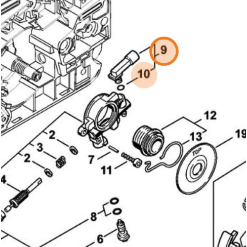 Stihl raccordo tubo angolare - tubo,