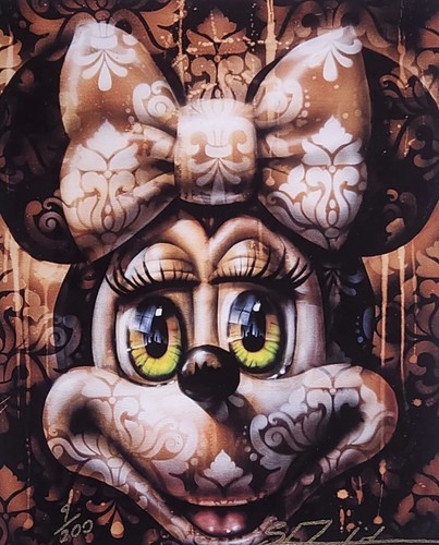 Giclée con cornice minnie - giclée,