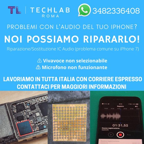 Sostituzione audio iphone - sostituzione, 7