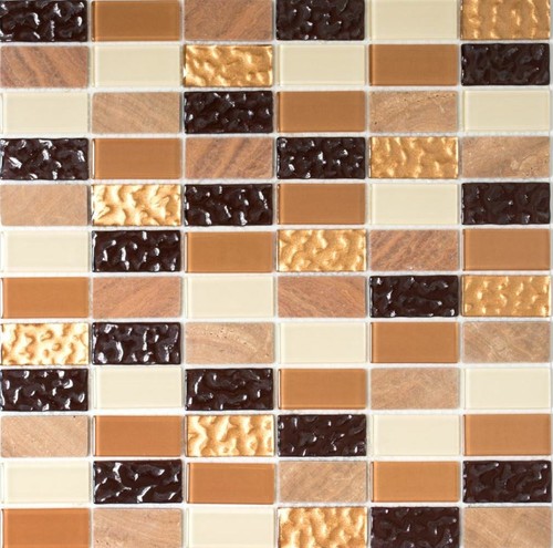 Mosaico tessere pietra vetro - pietra,