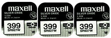 3 x Maxell 399 SR927W Batteria