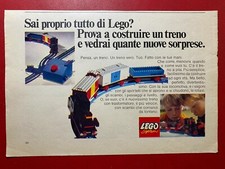 (I48) LEGO SYSTEM TRENO TRASFORMATORE 23x15 cm Pubblicità Advertising Clipping