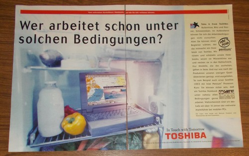 Rara pubblicità toshiba - rara,