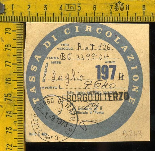 Bollo tassa circolazione - bollo,