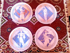 Piatti di ceramica Rometti "Gli Elementi Dello Zodiaco" design Umberto Banchelli