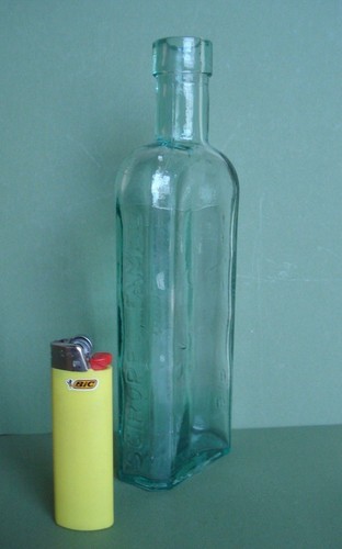 Antique pharmacy glass bottle - pharmacy,