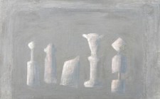 Piero BOLLA (Saluzzo 1933-Torino 2019) OGGETTI di TERRACOTTA cm 65x100 anno 1961