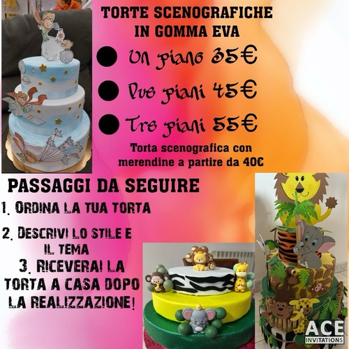 Torta scenografica - torta,