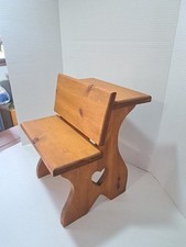 Panca orso bambola legno pino