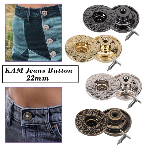 22mm metallo jeans bottoni con - 22mm,