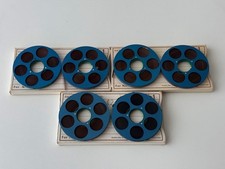 6 bobine / bobine NAGRA "blu - argento / blu - argento" (NAGRA SN, SNN, SNST)