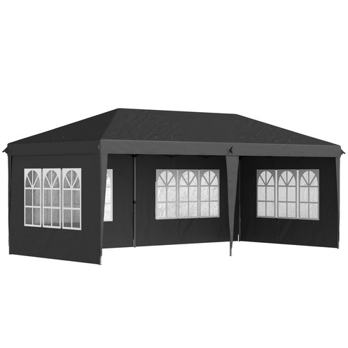 Gazebo 85x2 95m grigio - gazebo, 5,85x2,95m
