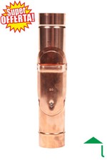 Travasatore acqua piovana per tubo pluviale grondaia da 100 in rame